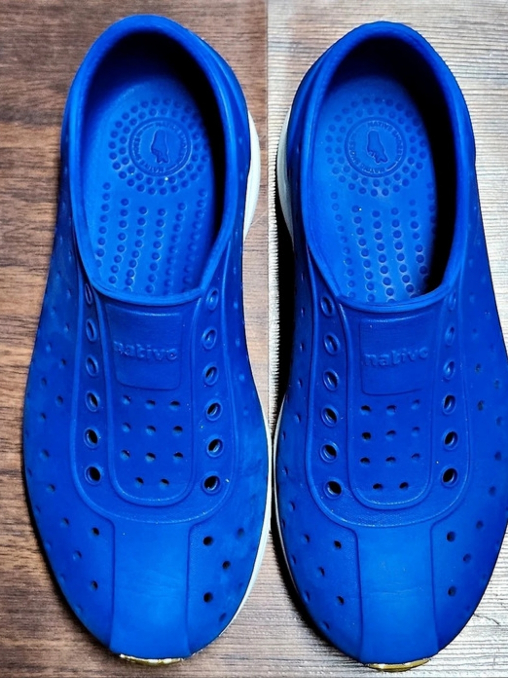 Native Jefferson Sugarlite Sneakers in Blue & White